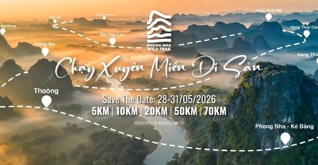 Khai mạc Giải chạy địa hình Phong Nha Wild Trail 2026, lan tỏa hình ảnh Di sản thiên nhiên thế giới